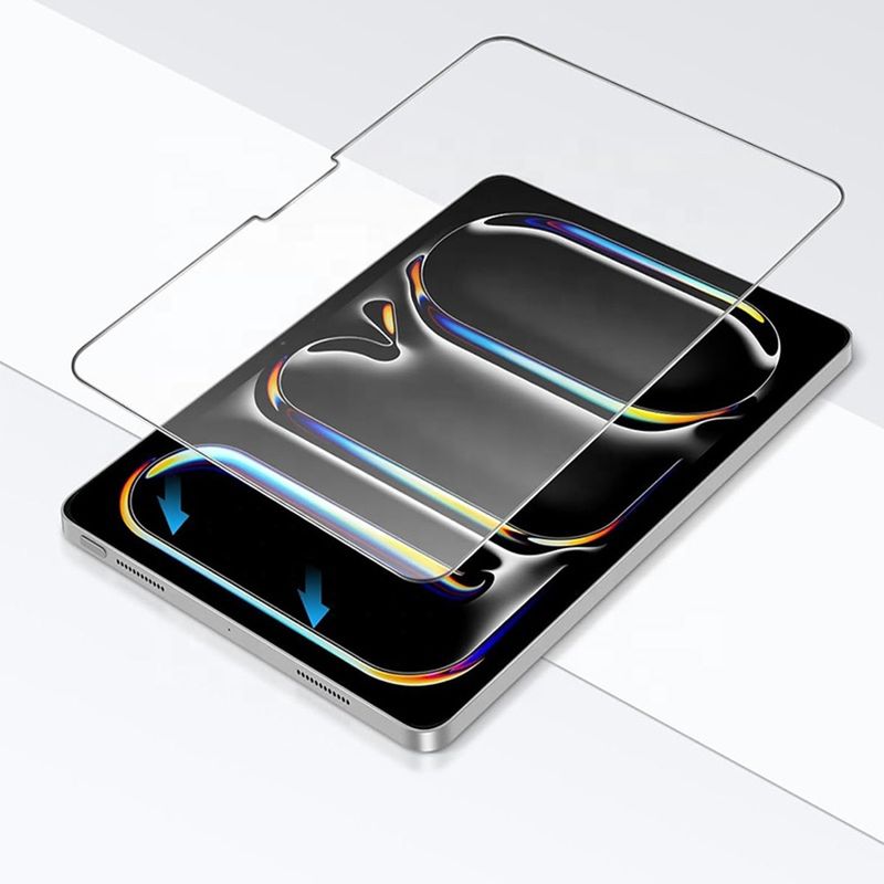 Laptop, Telefoane si Tablete - Tablete si accesorii tablete - Accesorii Tablete - Folii protectie tablete - Folie pentru iPad Pro 12.9 (2020 / 2021 / 2022) - Albastruo HD TempeRosu Glass - Transparent - Infinity.ro