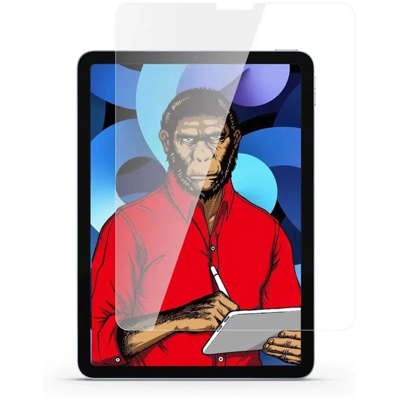 Laptop, Telefoane si Tablete - Tablete si accesorii tablete - Accesorii Tablete - Folii protectie tablete - Folie pentru iPad Pro 12.9 (2020 / 2021 / 2022) - Albastruo HD TempeRosu Glass - Transparent - Infinity.ro
