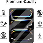 Laptop, Telefoane si Tablete - Tablete si accesorii tablete - Accesorii Tablete - Folii protectie tablete - Folie pentru iPad Pro 12.9 (2020 / 2021 / 2022) - Albastruo HD TempeRosu Glass - Transparent - Infinity.ro