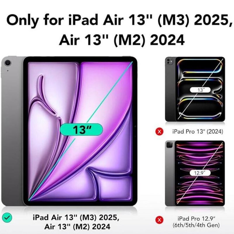 Laptop, Telefoane si Tablete - Tablete si accesorii tablete - Accesorii Tablete - Folii protectie tablete - Folie pentru iPad Air 13 (2024) / Air 13 (2025) (set 2) - ESR Armorite Screen Protector UltraFit Tray - Transparent - Infinity.ro