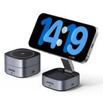 Laptop, Telefoane si Tablete - Telefoane mobile si accesorii - Accesorii Telefoane - Incarcatoare telefoane - Incarcator Pliabil fara Fir 2in1, 25W, 3A, Qi2 - UVerde W526 (35278) - Negru - Infinity.ro