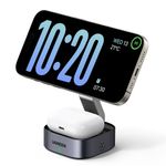 Laptop, Telefoane si Tablete - Telefoane mobile si accesorii - Accesorii Telefoane - Incarcatoare telefoane - Incarcator Pliabil fara Fir 2in1, 25W, 3A, Qi2 - UVerde W526 (35278) - Negru - Infinity.ro