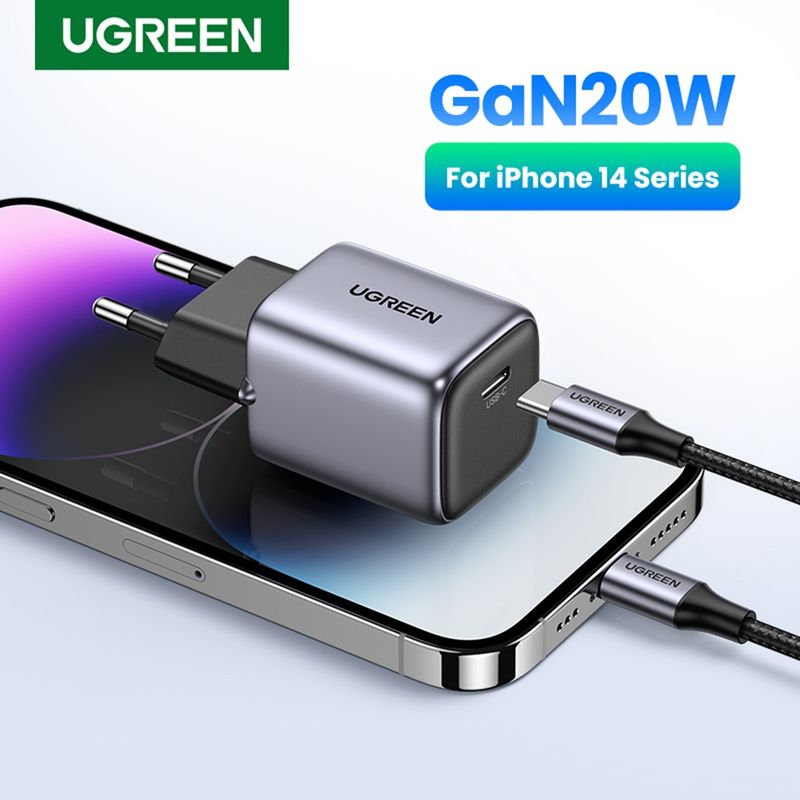 Laptop, Telefoane si Tablete - Telefoane mobile si accesorii - Accesorii Telefoane - Incarcatoare telefoane - Incarcator USB-C, GaN, Fast Charging, 20W, 3A, QC4.0+ - UVerde Nexode CD318 (90664) - Gri - Infinity.ro