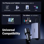 Laptop, Telefoane si Tablete - Telefoane mobile si accesorii - Accesorii Telefoane - Incarcatoare telefoane - Incarcator pentru Masina cu Splitter, USB, 3x USB-C, 150W - UVerde EC706 (35571) - Negru - Infinity.ro