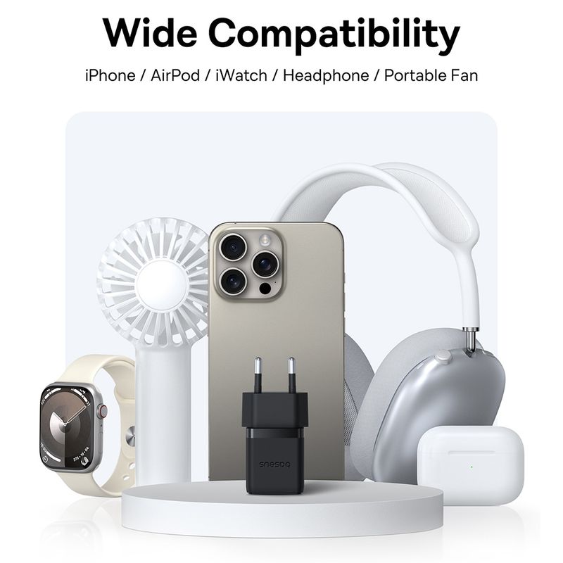 Laptop, Telefoane si Tablete - Telefoane mobile si accesorii - Accesorii Telefoane - Incarcatoare telefoane - Incarcator EU 20W, USB, Type-C - Baseus Palm (P10111608113-00) - Cluster Negru - Infinity.ro