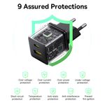 Laptop, Telefoane si Tablete - Telefoane mobile si accesorii - Accesorii Telefoane - Incarcatoare telefoane - Incarcator EU 20W, USB, Type-C - Baseus Palm (P10111608113-00) - Cluster Negru - Infinity.ro