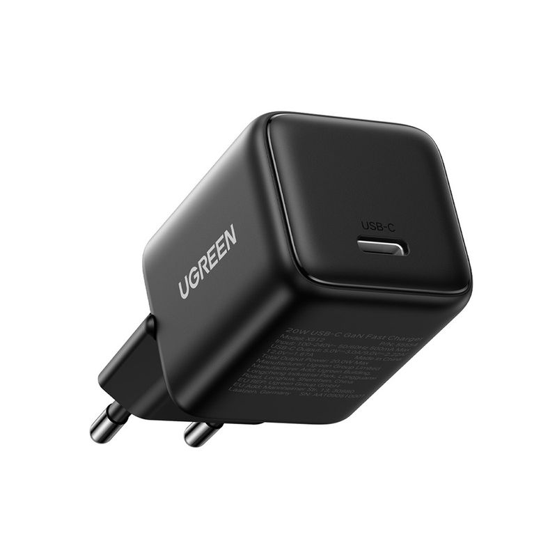Laptop, Telefoane si Tablete - Telefoane mobile si accesorii - Accesorii Telefoane - Incarcatoare telefoane - Incarcator USB-C, GaN, Fast Charging, 20W, PD3.0, QC4, 3A - UVerde X512 (55553) - Negru - Infinity.ro