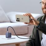 Laptop, Telefoane si Tablete - Telefoane mobile si accesorii - Accesorii Telefoane - Incarcatoare telefoane - Incarcator pentru Priza Type-C, GaN, Fast Charging, 30W, 3A, PD3.0, QC4.0+ - UVerde Nexode S X503 (35041) - Gri - Infinity.ro