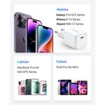 Laptop, Telefoane si Tablete - Telefoane mobile si accesorii - Accesorii Telefoane - Incarcatoare telefoane - Incarcator USB-C, GaN, Fast Charging, 20W, 3A, QC4.0+ - UVerde Nexode CD318 (15324) - Alb - Infinity.ro