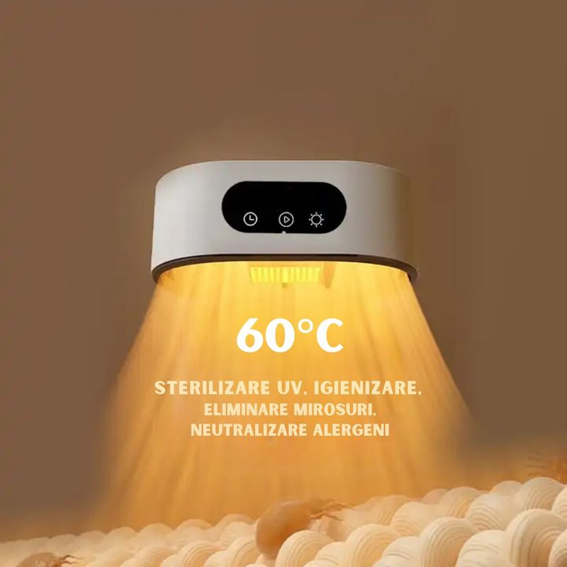 Electronice si Electrocasnice - Masini si uscatoare de rufe - Uscatoare de rufe - Mini uscator rufe electric, 7 trepte, uscare 360°, telecomanda, sterilizare UV, eliminare mirosuri si bacterii, Clickzu - Infinity.ro