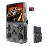 PC, gaming si accesorii - Gaming - Console gaming - Consola portabila retro R36S, peste 15000 jocuri, ecran IPS 3.5” HD, joystick dual 3D, suport multi-emulator, Clickzu - Infinity.ro