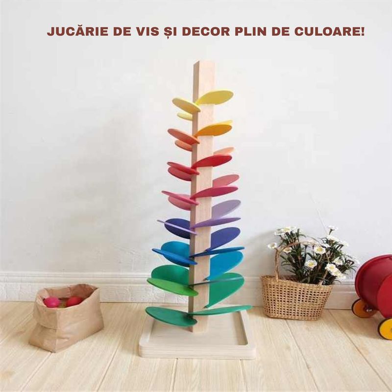 Jucarii, Copii si Bebe - Jucarii si jocuri - Jucarii bebelusi - Jucarii interactive bebelusi - Copac muzical din lemn pentru copii, jucarie educativa senzoriala, stimuleaza auzul, coordonarea, motricitatea, Clickzu - Infinity.ro