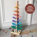 Jucarii, Copii si Bebe - Jucarii si jocuri - Jucarii bebelusi - Jucarii interactive bebelusi - Copac muzical din lemn pentru copii, jucarie educativa senzoriala, stimuleaza auzul, coordonarea, motricitatea, Clickzu - Infinity.ro