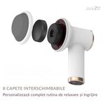 Ingrijire personala si Cosmetice - Sanatate si wellness - Articole wellness - Aparate si dispozitive de masaj - Aparat de masaj cu 8 capete interschimbabile, anticelulitic, pentru ingrijire, relaxare si tonifiere, wireless, Clickzu - Infinity.ro
