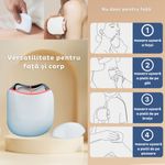 Ingrijire personala si Cosmetice - Aparate & accesorii ingrijire personala - Aparate cosmetice - Aparate intretinere si ingrijire corporala - Aparat de infrumusetare EMS Gua Sha, terapie LED, pentru stimularea circulatiei, eliminarea toxinelor, anti-rid, Clickzu - Infinity.ro