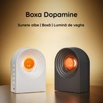 TV, Audio-Video si Foto - Portabile audio - Boxe portabile - Boxa white noise cu lumina de veghe, 8 tipuri de sunete integrate, potrivita pentru camera copilului, Bluetooth, Clickzu - Infinity.ro