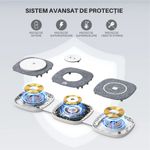 Laptop, Telefoane si Tablete - Telefoane mobile si accesorii - Accesorii Telefoane - Incarcatoare telefoane - Incarcator wireless pentru telefon, Airpods si Apple Watch, statie cu suport telefon, fast charge 15W, magnetic, Clickzu - Infinity.ro