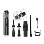 Electronice si Electrocasnice - Ingrijirea locuintei - Aspiratoare - Aspirator portabil cu 3 straturi de filtrare, 10000PA, 110W, aspirare, suflare, umflare, vidare, lumina LED, Clickzu - Infinity.ro