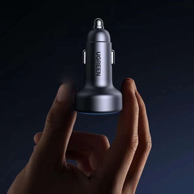 Laptop, Telefoane si Tablete - Telefoane mobile si accesorii - Accesorii Telefoane - Incarcatoare telefoane - Incarcator pentru Masina, USB, 2x USB-C, 30W - UVerde EC307 (45843) - Negru - Infinity.ro