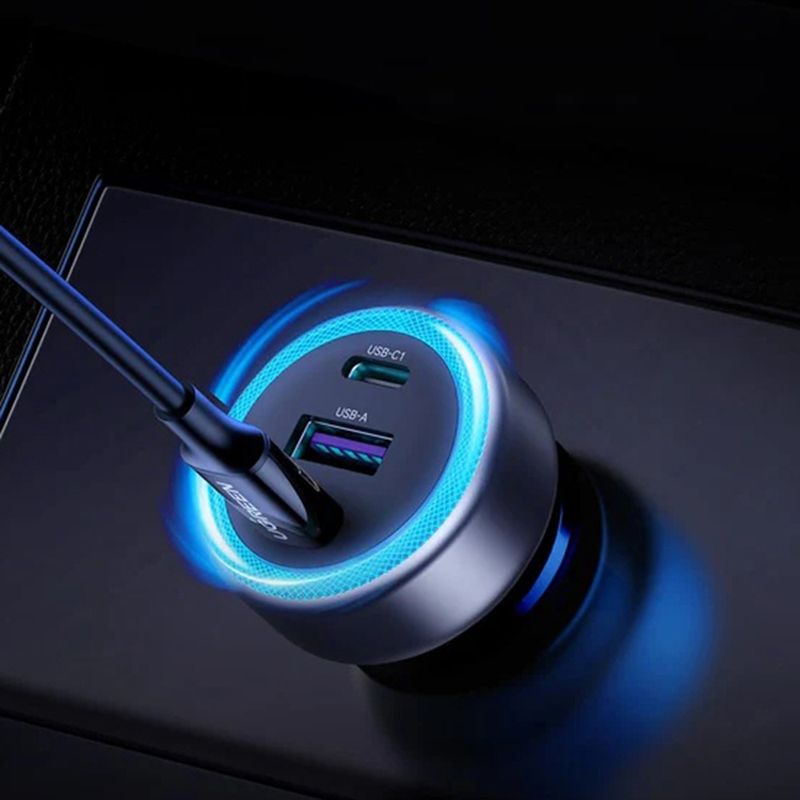 Laptop, Telefoane si Tablete - Telefoane mobile si accesorii - Accesorii Telefoane - Incarcatoare telefoane - Incarcator pentru Masina, USB, 2x USB-C, 30W - UVerde EC307 (45843) - Negru - Infinity.ro