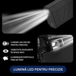 Casa si Gradina - Gradinarit si plante - Utilaje gradina - Aspiratoare, suflante si tocatoare - Turbo suflanta portabila cu aer comprimat, 3 viteze, 130000 RPM, lumina LED pentru precizie, 2 capete de schimb, Clickzu - Infinity.ro