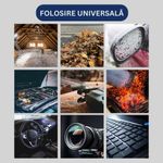 Casa si Gradina - Gradinarit si plante - Utilaje gradina - Aspiratoare, suflante si tocatoare - Turbo suflanta portabila cu aer comprimat, 3 viteze, 130000 RPM, lumina LED pentru precizie, 2 capete de schimb, Clickzu - Infinity.ro