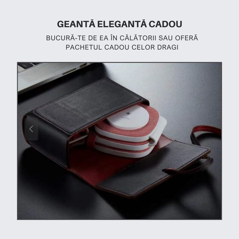 Laptop, Telefoane si Tablete - Telefoane mobile si accesorii - Accesorii Telefoane - Incarcatoare telefoane - Incarcator wireless pentru telefon, Airpods si Apple Watch, statie cu suport telefon, fast charge 15W, magnetic, Clickzu - Infinity.ro