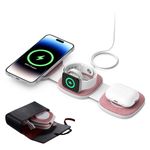 Laptop, Telefoane si Tablete - Telefoane mobile si accesorii - Accesorii Telefoane - Incarcatoare telefoane - Incarcator wireless pentru telefon, Airpods si Apple Watch, statie cu suport telefon, fast charge 15W, magnetic, Clickzu - Infinity.ro