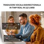 Laptop, Telefoane si Tablete - Wearables si gadgeturi - Gadgeturi - Accesorii SMART - Translator inteligent pentru traducere vocala, text si imagini, online/offline, 112 limbi, scanare OCR, Clickzu - Infinity.ro