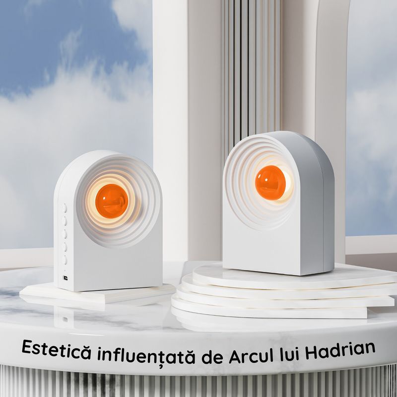TV, Audio-Video si Foto - Portabile audio - Boxe portabile - Boxa white noise cu lumina de veghe, 8 tipuri de sunete integrate, potrivita pentru camera copilului, Bluetooth, Clickzu - Infinity.ro
