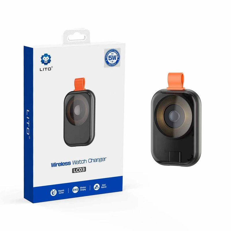 Laptop, Telefoane si Tablete - Telefoane mobile si accesorii - Accesorii Telefoane - Incarcatoare telefoane - Incarcator fara Fir pentru Apple Watch 3.5W, 1A - Lito (LT-W1) - Negru - Infinity.ro