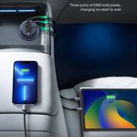 Laptop, Telefoane si Tablete - Telefoane mobile si accesorii - Accesorii Telefoane - Incarcatoare telefoane - Incarcator pentru Masina Type-C, USB, 75W, 3A, PD3.0, QC 3.0 - UVerde EC703 (35024) - Negru - Infinity.ro