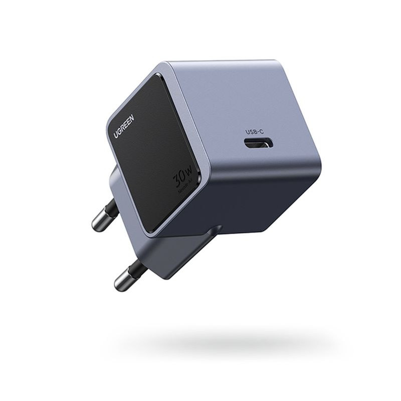 Laptop, Telefoane si Tablete - Telefoane mobile si accesorii - Accesorii Telefoane - Incarcatoare telefoane - Incarcator pentru Priza Type-C, GaN, Fast Charging, 30W, 3A, PD3.0, QC4.0+ - UVerde Nexode S X503 (35041) - Gri - Infinity.ro