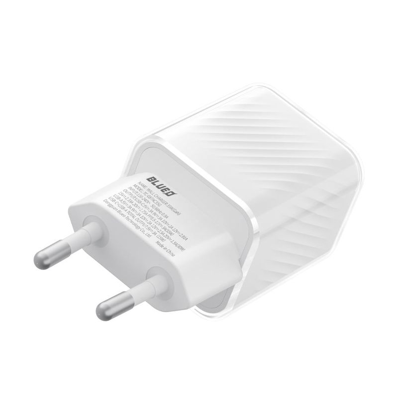 Laptop, Telefoane si Tablete - Telefoane mobile si accesorii - Accesorii Telefoane - Incarcatoare telefoane - Incarcator pentru Priza, 35W, GaN, USB, USB-C - Albastruo Dual Port - Alb - Infinity.ro