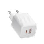 Laptop, Telefoane si Tablete - Telefoane mobile si accesorii - Accesorii Telefoane - Incarcatoare telefoane - Incarcator pentru Priza, 35W, GaN, USB, USB-C - Albastruo Dual Port - Alb - Infinity.ro