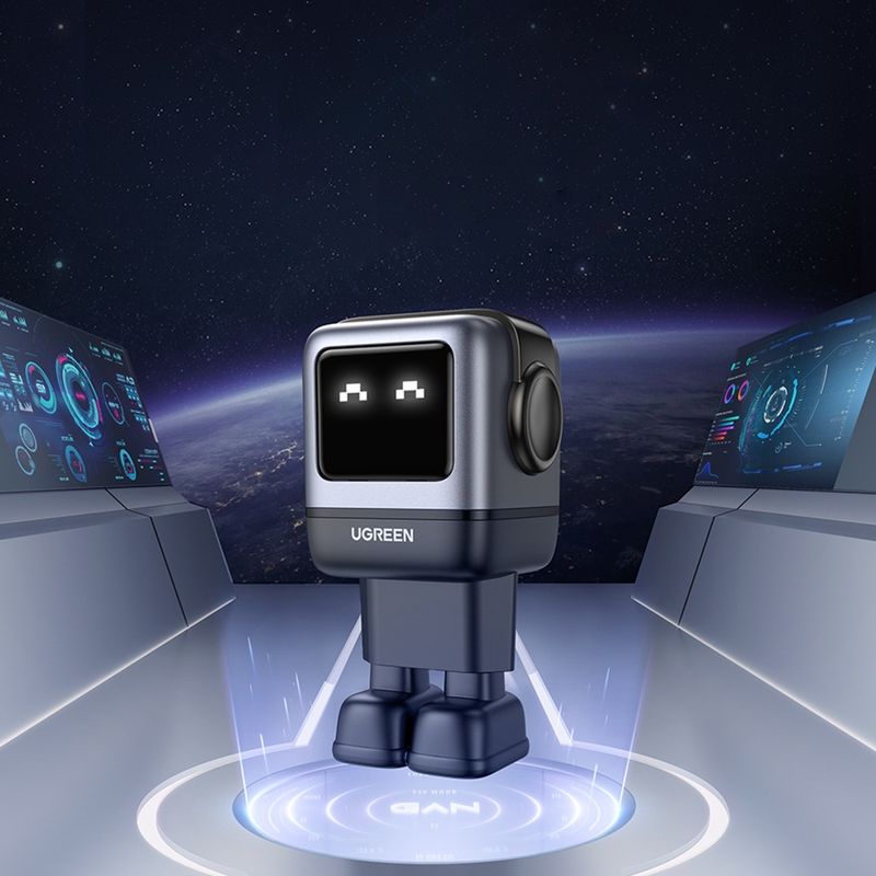 Laptop, Telefoane si Tablete - Telefoane mobile si accesorii - Accesorii Telefoane - Incarcatoare telefoane - Incarcator cu Display LED, USB-C, GaN, Fast Charging, 65W, 3A, QC4.0 - UVerde Nexode RG CD361 (25685B) - Negru - Infinity.ro