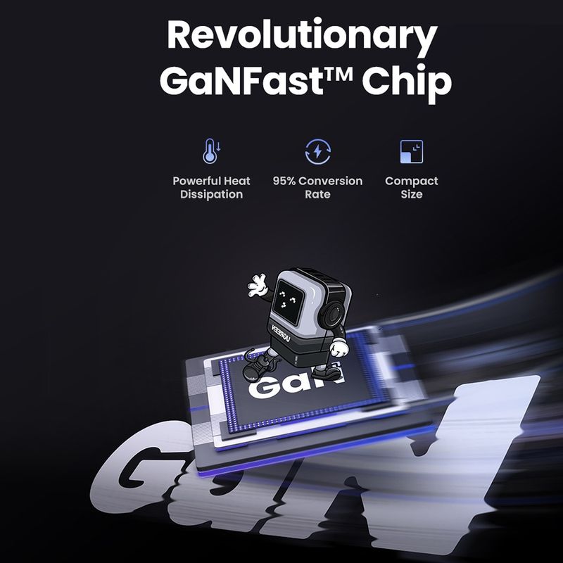 Laptop, Telefoane si Tablete - Telefoane mobile si accesorii - Accesorii Telefoane - Incarcatoare telefoane - Incarcator cu Display LED, USB-C, GaN, Fast Charging, 65W, 3A, QC4.0 - UVerde Nexode RG CD361 (25685B) - Negru - Infinity.ro