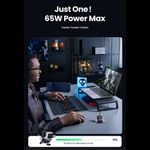 Laptop, Telefoane si Tablete - Telefoane mobile si accesorii - Accesorii Telefoane - Incarcatoare telefoane - Incarcator cu Display LED, USB-C, GaN, Fast Charging, 65W, 3A, QC4.0 - UVerde Nexode RG CD361 (25685B) - Negru - Infinity.ro