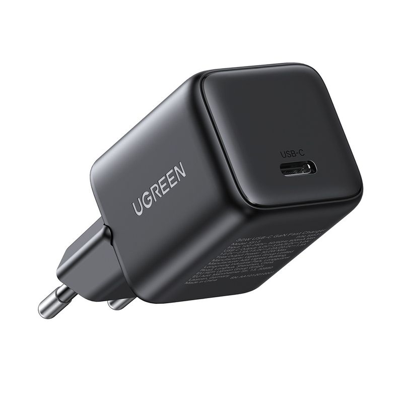 Laptop, Telefoane si Tablete - Telefoane mobile si accesorii - Accesorii Telefoane - Incarcatoare telefoane - Incarcator USB-C, GaN, Fast Charging, 30W, QC4, 5V/3A - UVerde X513 (65007) - Negru - Infinity.ro