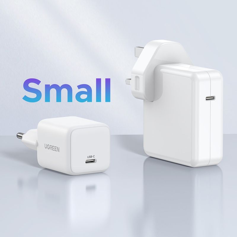 Laptop, Telefoane si Tablete - Telefoane mobile si accesorii - Accesorii Telefoane - Incarcatoare telefoane - Incarcator USB-C, GaN, Fast Charging, 20W, PD3.0, QC4, 3A - UVerde X512 (55554) - Alb - Infinity.ro