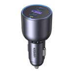 Laptop, Telefoane si Tablete - Telefoane mobile si accesorii - Accesorii Telefoane - Incarcatoare telefoane - Incarcator pentru Masina cu Indicator LED, USB, 2x Type-C, 130W - UVerde EC705 (35025) - Gri - Infinity.ro