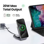 Laptop, Telefoane si Tablete - Telefoane mobile si accesorii - Accesorii Telefoane - Incarcatoare telefoane - Incarcator fara Fir 2in1, 20W, 3A - UVerde W706 (45023) - Negru - Infinity.ro