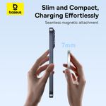 Laptop, Telefoane si Tablete - Telefoane mobile si accesorii - Accesorii Telefoane - Incarcatoare telefoane - Incarcator cu Magnet, Cablu Integrat, 15W, Type-C - Baseus Simple Mini4 Air (P10278200S11-00) - Frost Argintiu - Infinity.ro