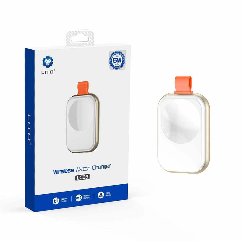 Laptop, Telefoane si Tablete - Telefoane mobile si accesorii - Accesorii Telefoane - Incarcatoare telefoane - Incarcator fara Fir pentru Apple Watch 3.5W, 1A - Lito (LT-W1) - Alb - Infinity.ro