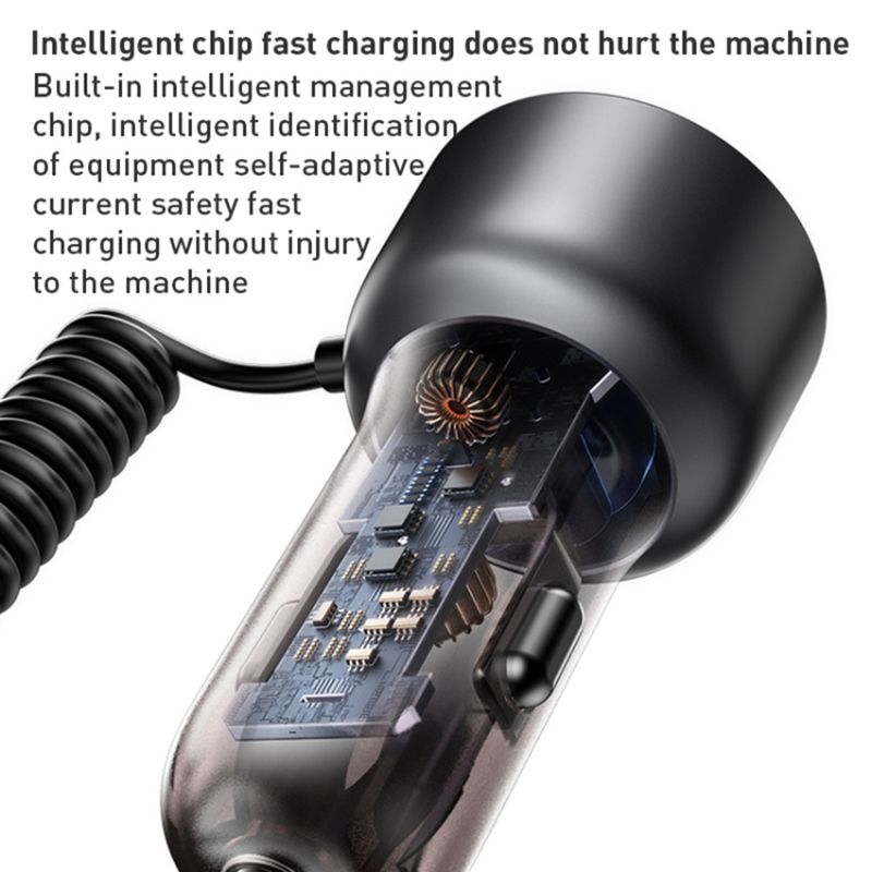 Laptop, Telefoane si Tablete - Telefoane mobile si accesorii - Accesorii Telefoane - Incarcatoare telefoane - Incarcator pentru Masina USB, Type-C, 60W - Yesido (Y58) - Gri - Infinity.ro