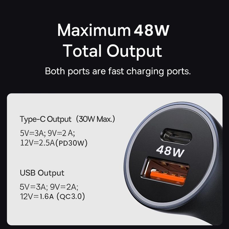 Laptop, Telefoane si Tablete - Telefoane mobile si accesorii - Accesorii Telefoane - Incarcatoare telefoane - Incarcator pentru Masina cu Functie de Spargere a Geamului, USB, Type-C, 48W, 5V/3A - Techsuit RescueVolt (C3) - Gri - Infinity.ro