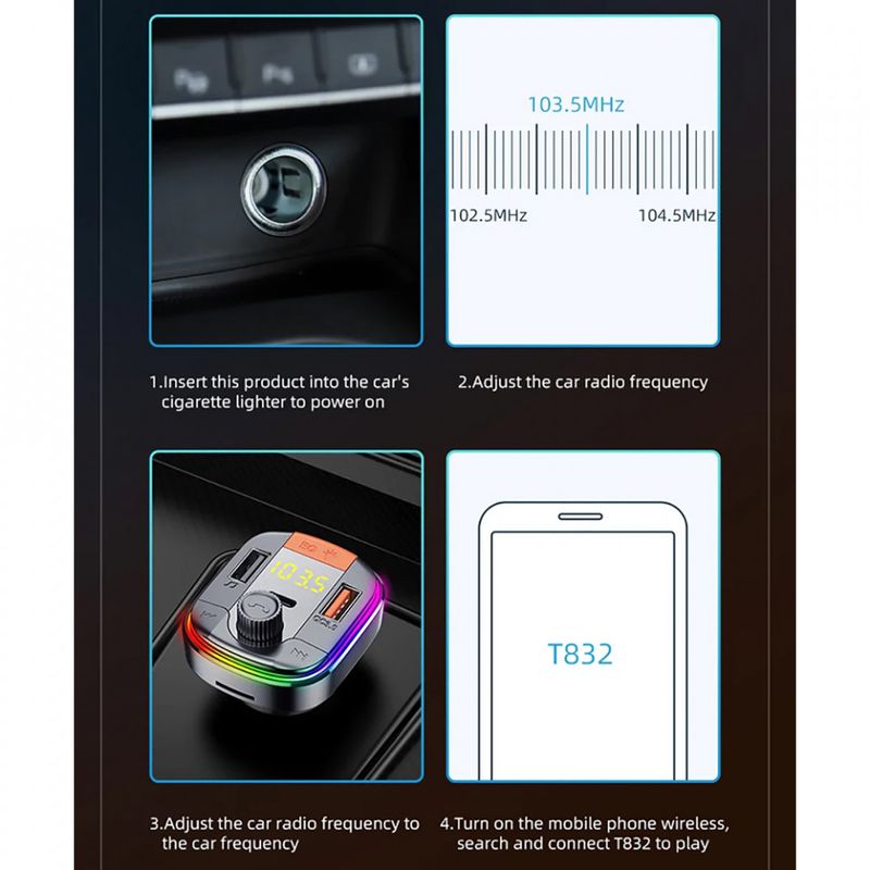 Laptop, Telefoane si Tablete - Telefoane mobile si accesorii - Accesorii Telefoane - Incarcatoare telefoane - Incarcator Auto cu Modulator FM, Display LED, 2xUSB, Type-C, 18W - Yesido (Y45) - Negru - Infinity.ro