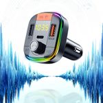 Laptop, Telefoane si Tablete - Telefoane mobile si accesorii - Accesorii Telefoane - Incarcatoare telefoane - Incarcator Auto cu Modulator FM, Display LED, 2xUSB, Type-C, 18W - Yesido (Y45) - Negru - Infinity.ro