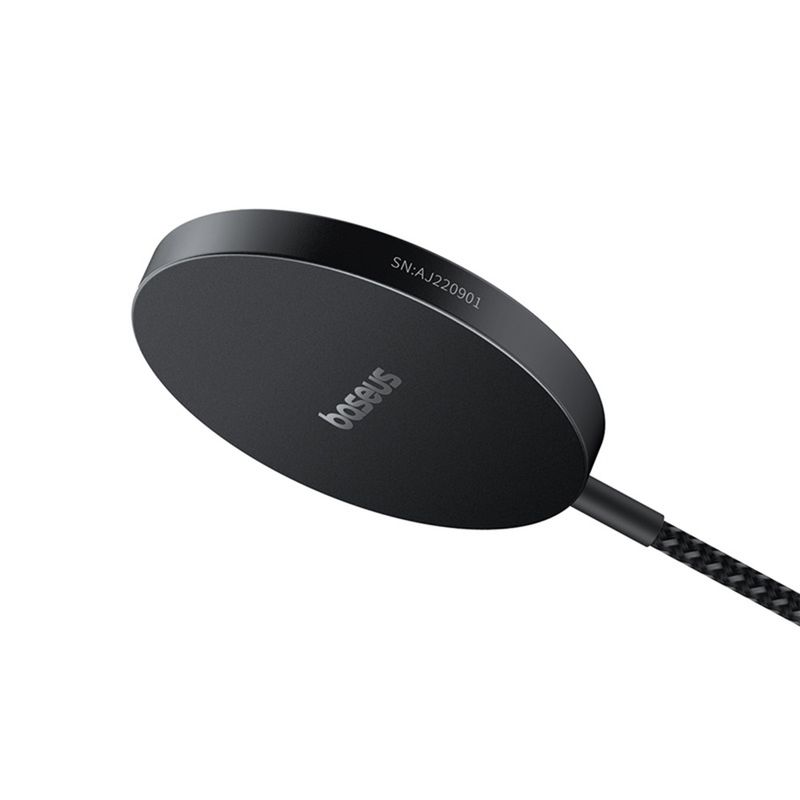 Laptop, Telefoane si Tablete - Telefoane mobile si accesorii - Accesorii Telefoane - Incarcatoare telefoane - Incarcator cu Magnet, Cablu Integrat, 15W, Type-C - Baseus Simple Mini4 Air (P10278200111-00) - Cluster Negru - Infinity.ro