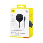 Laptop, Telefoane si Tablete - Telefoane mobile si accesorii - Accesorii Telefoane - Incarcatoare telefoane - Incarcator cu Magnet, Cablu Integrat, 15W, Type-C - Baseus Simple Mini4 Air (P10278200111-00) - Cluster Negru - Infinity.ro